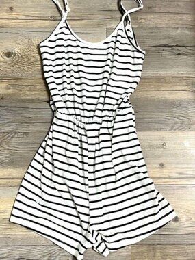 Striped Romper by SHEIN